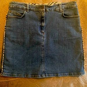 Burberry Denim Skirt -Size 10